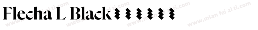 Flecha L Black字体转换